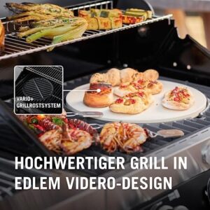 Here is the optimized SEO meta description:

"Upgrade your outdoor cooking experience with Rösle's Videro G2-S Gas Barbecue featuring extra prime zone, side burner and folding tables. Prime for perfect grilling, now with 2021 design"