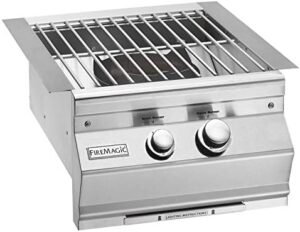 Boost your outdoor cooking experience with Fire Magic's Built-In Power Burner featuring stainless steel grids, perfect for camping or backyard grilling.