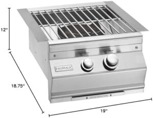 Boost your outdoor cooking experience with Fire Magic's Built-In Power Burner featuring stainless steel grids, perfect for camping or backyard grilling.