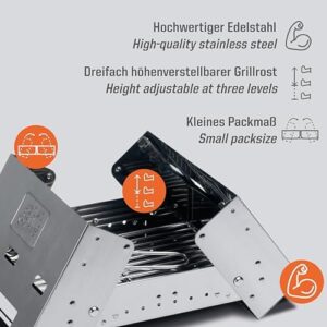 Here is the meta description:

"Compact and portable charcoal grill for outdoor enthusiasts, featuring a carrying bag for easy transport. Perfect for camping trips or backyard BBQs, this grill heats up quickly and cooks evenly."