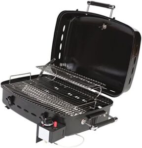 Discover the Faulkner HT-500 Black Barbecue Grille, featuring 2 burners, 250 sq in cooking surface and compact design perfect for small patios. Enjoy outdoor grilling with friends at a discounted price!