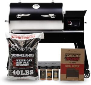 Here is the optimized meta description:

"Upgrade your grilling game with the Recteq Pellet Grill - Deck Boss 800. Wi-Fi enabled, electric pellet grill, and grilling essentials bundle. Perfect for outdoor cooking enthusiasts."