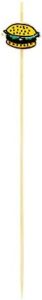 Here is the optimized SEO meta description:

"Enjoy outdoor dining with these 6 inch bamboo burger skewers, perfect for parties or picnics. Durable and sustainable, with built-in cartoon designs to add a fun touch!"