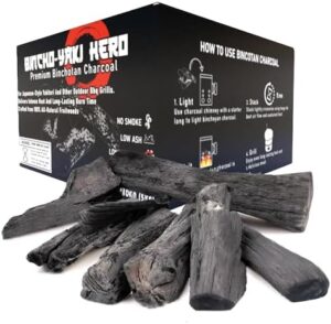 Discover century-old carbonized techniques in Premium Binchotan All-Natural Hardwood Charcoal - perfect for Japanese-style yakitori and outdoor BBQs. Smokeless, long-lasting, high heat, and low ash. Get it today!