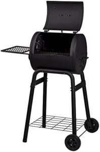 Perfect your backyard BBQs with this Compact Charcoal Grill featuring compact design, durable construction, and adjustable vents for optimal grilling.