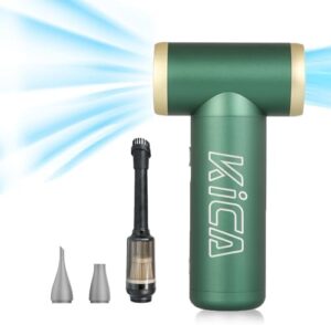 Here is the optimized SEO meta description:

"Powerful air duster combo for computers and more. 100,000 RPM motor and two nozzles for versatile cleaning. Long battery life and air can substitute tool for camping, BBQ, or car use. Save on your next purchase!"