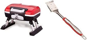 Here's your optimized meta description:

"Compact outdoor cooking with the Cuisinart Petit Gourmet Portable Propane Gas Grill, plus a cleaning brush for easy maintenance. Perfect for camping or backyard BBQs. No need to sacrifice flavor!"