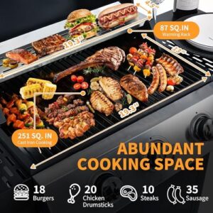Discover the ultimate outdoor cooking experience with this 3-Burner Propane Gas BBQ Grill featuring a warming rack, stainless steel construction, and 25,650 BTUs output. Perfect for camping, backyard gatherings, and grilling enthusiasts.