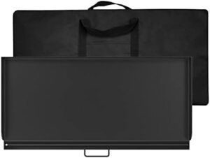 Boost outdoor cooking experience with the Camp Chef 14" griddle, featuring a professional-grade carbon steel flat top and carry bag for easy transport. Perfect for large meals and events!