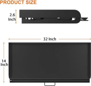 Boost outdoor cooking experience with the Camp Chef 14" griddle, featuring a professional-grade carbon steel flat top and carry bag for easy transport. Perfect for large meals and events!