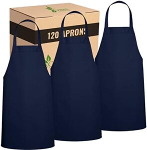 Boost your grilling game with this waterproof chef apron! Perfect for men and women, it features a navy blue design with no pockets. Get ready to grill like a pro!