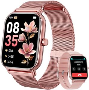 Upgrade your fitness tracking experience with this smart watch featuring blood oxygen and heart rate monitoring, plus 110+ sport modes. Perfect for Android and iPhone users.