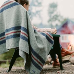 Cozy up your home decor with our Cabin Wool Throw in Heather Gray, soft and warm for a snuggle-worthy ambiance, 50x60 inches