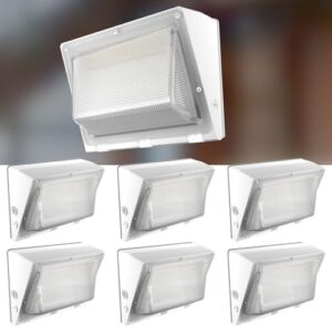 Illuminate your outdoor space with Lightdot's 6Pack LED Wall Pack Lights. Smart photocell, dusk-to-dawn operation, and IP65 waterproof design for reliable lighting up to 20ft high.
