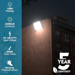 Illuminate your outdoor space with Lightdot's 6Pack LED Wall Pack Lights. Smart photocell, dusk-to-dawn operation, and IP65 waterproof design for reliable lighting up to 20ft high.