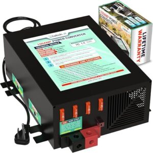 "Upgrade your RV's power capabilities with LATCH.IT's 100 Amp converter, featuring adjustable voltage, smart battery charging, and compatibility for lithium batteries. Perfect for adventure-seekers!"