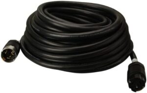 "Power up your outdoor projects with Southwire's Extra Duty Extension Cord, featuring 50ft of 8 gauge durability and 50 AMP capacity. Twist-to-Lock connectors ensure secure connections."
