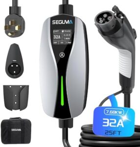 Here is the meta description:

"Power your electric vehicle anywhere with this Level 2 EV charger featuring a 32A output, adjustable current and 25ft extension cable. Perfect for home or outdoor use, charges quickly and efficiently."