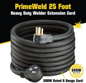 Here is the meta description:

"Get heavy-duty welding power with PrimeWeld's 50 amp SOOW extension cord. Perfect for high-amperage projects, this 6-gauge cable offers reliable performance and safety. Shop now!"