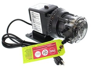 Here is the generated SEO meta description:

"Efficiently pump up to 50gpd with the adjustable 45M5 Stenner Pump, rated at 25psi and featuring a reliable motor-only design."