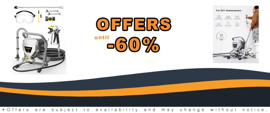 MaXpray M1 Airless Paint Sprayer Highly Efficient Thinning Free Minimal Overspray