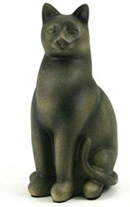Pay tribute to your beloved pet with this extra small polyresin memorial urn, holding up to 25 cubic inches of ashes. Sable brown color and compact design for easy storage.