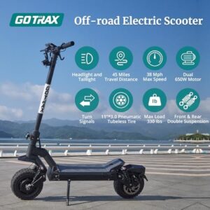 Get ready to zip around with the G4 Series Electric Scooter for Adults! 500-650W motor, shock-absorbing tires and a top speed of 20-38MPH. Lock in long-range adventures up to 25-45 miles.