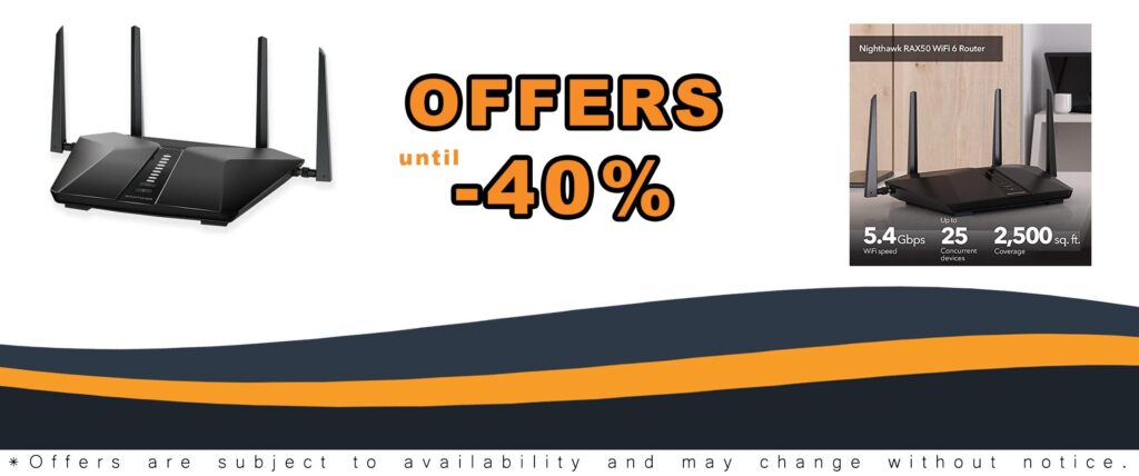 Nighthawk 6-Stream WiFi Router AX5400 Dual Band Speed Up to 5.4Gbps