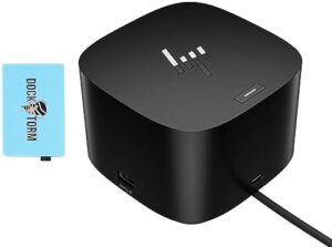 Here is the generated SEO meta description:

"Maximize your laptop's potential with this Thunderbolt Dock 280W bundle, featuring multiple ports for up to 4 displays. Includes combo cable and secure locking slot for extra peace of mind."
