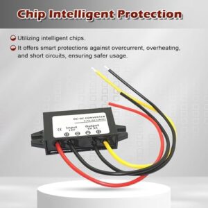 "Boost your power with this 12V to 24V DC step up converter, ideal for golf carts and LED lights. Waterproof and reliable, it's perfect for outdoor use."