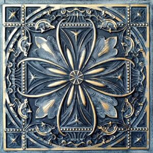 Transform your space with the DCT10 Milan PVC ceiling tile, offering smoked gold finish and durable construction. Perfect for renovators, this 2' x 2' lay-in or glue-up tile covers 100 sq.ft.