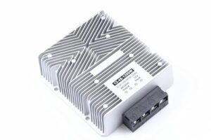 "Boost power with this DC 12V to DC 48V voltage converter, perfect for devices requiring 48V and up to 120W. Waterproof design ensures reliability."