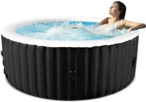 Relax in style with our portable hot tub for 2-4 people. Soothing bubble air jets, 211-gallon capacity & durable cover perfect for outdoor use. Limited time offer: enjoy up to 20% off!