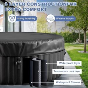 Relax in style with our portable hot tub for 2-4 people. Soothing bubble air jets, 211-gallon capacity & durable cover perfect for outdoor use. Limited time offer: enjoy up to 20% off!