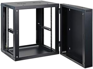 Here is the generated meta description:

"Maximize your data center space with this 12U professional server cabinet, featuring a double section design, locking glass door, and swing-out access for easy maintenance. Perfect for network racks."