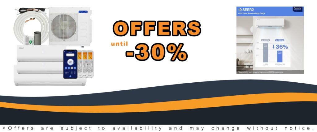 36K BTU Tri Zone Mini Split Air Conditioner for Up to 2300 Sq Ft Spaces with Alexa WiFi