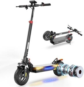 Experience the thrill of commuting with ease! This foldable electric scooter for adults features an 800W motor, 10" off-road tires, and adjustable handlebar. Perfect for daily commutes, it offers a range of up to 25 miles at speeds of 25 MPH.