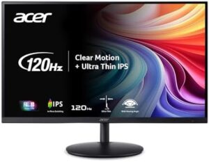 Here is the meta description:

"Immerse yourself in crystal-clear gaming and office tasks with this SH272 G0bih 27" IPS Full HD monitor. Enjoy fast 120Hz refresh, 1ms response time, and adjustable stand. FreeSync compatible for seamless gaming."