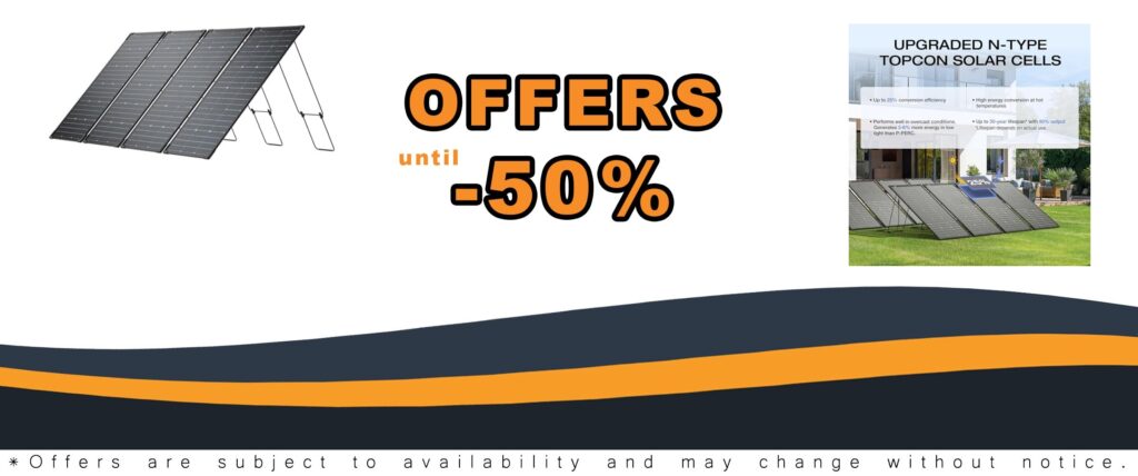4PCS 125W Solar Panels - Bifacial Rigid Modular Efficiency Up to 25% Waterproof for Camping RVs Home
