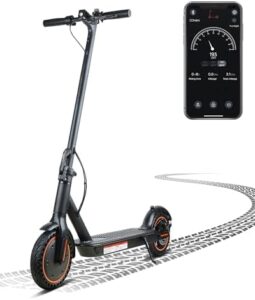 Here is the generated SEO meta description:

"Ride in comfort and style with this 8.5" tire electric scooter, featuring a 600W motor, double braking system, and up to 25 miles range. Perfect for daily commutes."