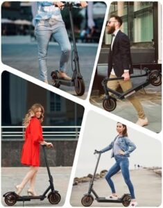 Here is the generated SEO meta description:

"Ride in comfort and style with this 8.5" tire electric scooter, featuring a 600W motor, double braking system, and up to 25 miles range. Perfect for daily commutes."