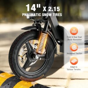Explore the freedom of ride with Fastaque's Electric Scooter, featuring a powerful 550W motor, up to 25 miles range and dual disc brakes. Perfect for commuters, this foldable scooter also boasts a comfortable seat and pneumatic tires.