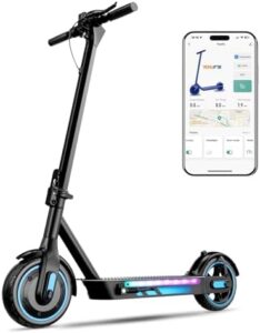 Experience the thrill of riding at up to 25mph with our Electric Scooter Adults, featuring a 22/31 mile range, 10" tires, and dual braking. Foldable design for easy storage, control through the app, and UL certified for safety.