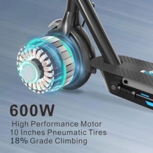 Experience the thrill of riding at up to 25mph with our Electric Scooter Adults, featuring a 22/31 mile range, 10" tires, and dual braking. Foldable design for easy storage, control through the app, and UL certified for safety.