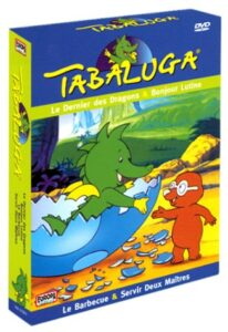 Discover the Tabaluga: Le Dernier des dragons - Bonjour Lutine - Le Barbecue - Servir deux maîtres 2-DVD set, featuring hilarious dragon antics and lovable characters. Perfect for family movie nights!