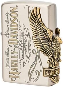 Get ready to ride in style with the HDP-75 Lighter, a limited edition Harley-Davidson model featuring 3-sided processing and sleek silver design. Perfect for enthusiasts, this unique lighter is a must-have collectible.