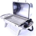 Savor the perfect grilling experience with our BBQ-KGO-1 portable charcoal grill, featuring stainless steel construction and auto-temp control. Perfect for camping or backyard gatherings.