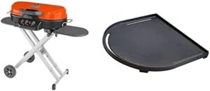 Master the art of outdoor grilling with Coleman's portable propane grill, featuring a cast iron griddle for versatile cooking. Perfect for camping trips or backyard gatherings, this bundle includes everything you need to start cooking right away. Get ready to fire up your next meal! (146 characters)