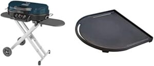 Discover the ultimate camping companion - Coleman RoadTrip 285 Portable Propane Grill + Coleman Swaptop Cast Iron Griddle, perfect for outdoor adventures. Perfectly grill and cook with ease!