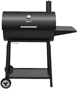 Master your outdoor gatherings with the Royal Gourmet CC1830 charcoal grill and side table. Cook for up to 6 people on 627 sq in. Perfect for patios, backyards, and parties!